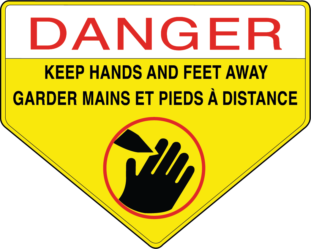 DANGER — ROTATING BLADES