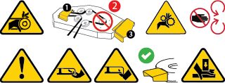 WARNING – AVOID AMPUTATION INJURY