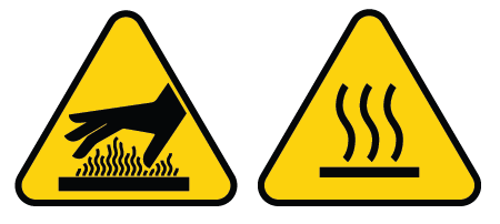 WARNING – HOT SURFACE