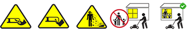 DANGER - AVOID CHILD BLADE CONTACT/THROWN OBJECT INJURY